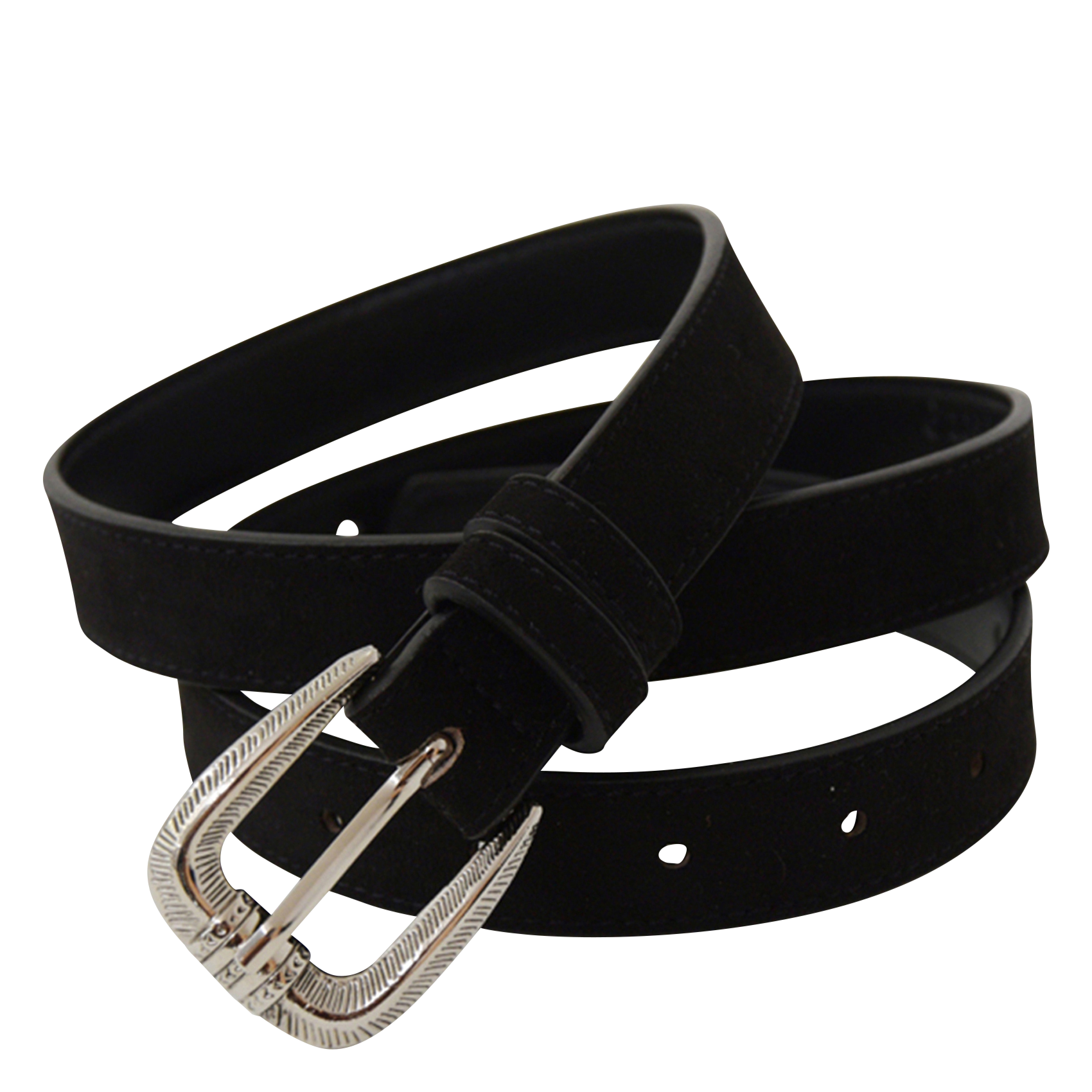 NOMADE - Ceinture effet velours | Noir