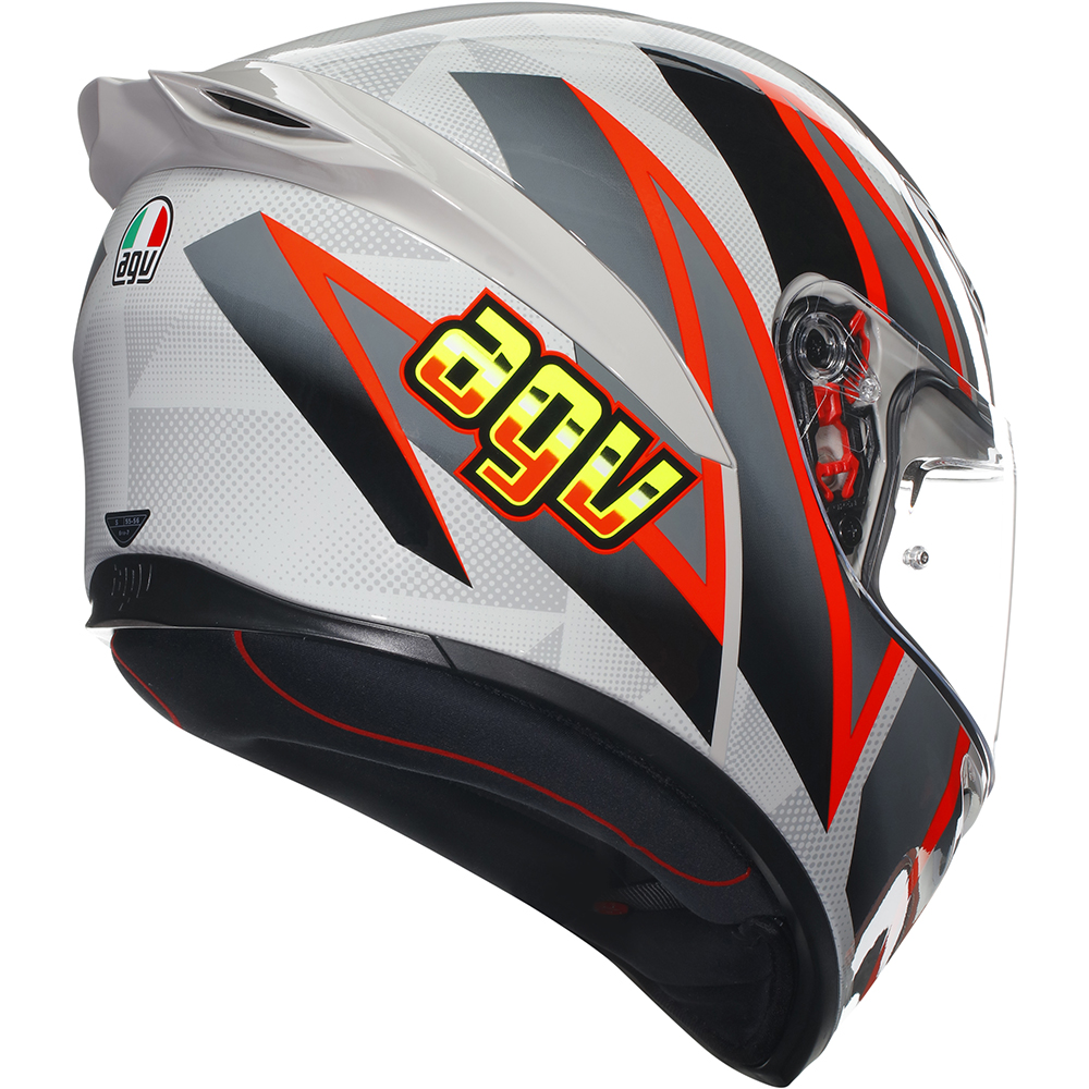 AGV - Casque K1 S Blipper Gris / Noir / Rouge