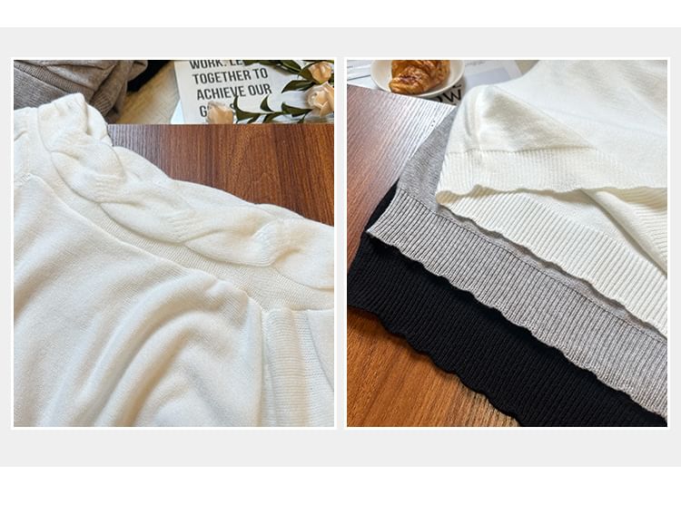 Moon City - Off-Shoulder Kabeltrui