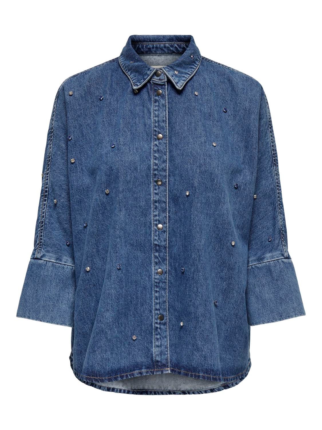 ONLGRACE Jeanshemd Medium Blue Denim