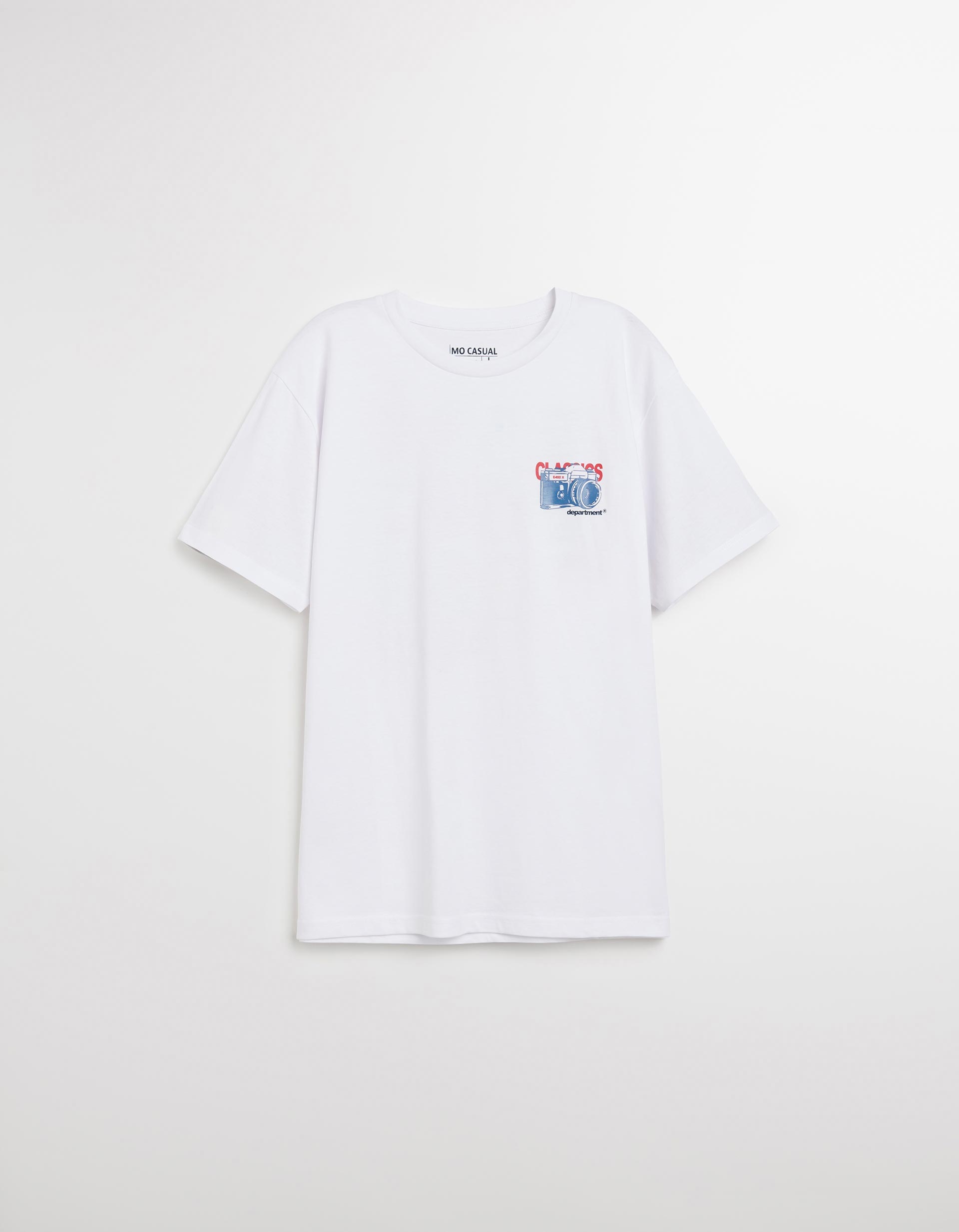 T-shirt Jersey Print, Homem, Branco