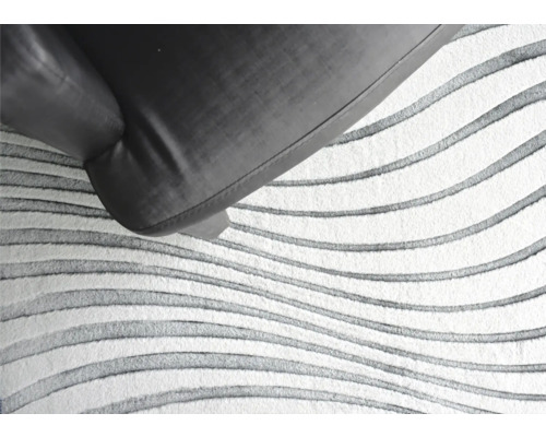Cutout Wave tapijt, zilver, 80x150 cm