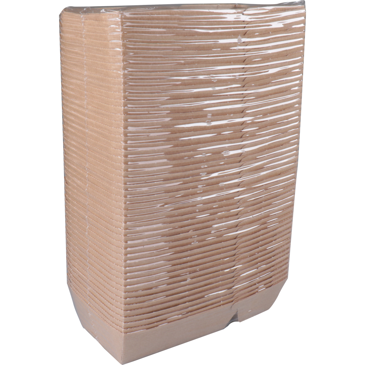 Depa Bak, Ersatzpapier, A23, Golfpapieren snacklijn, snackbak, 141x60x37mm, bruin