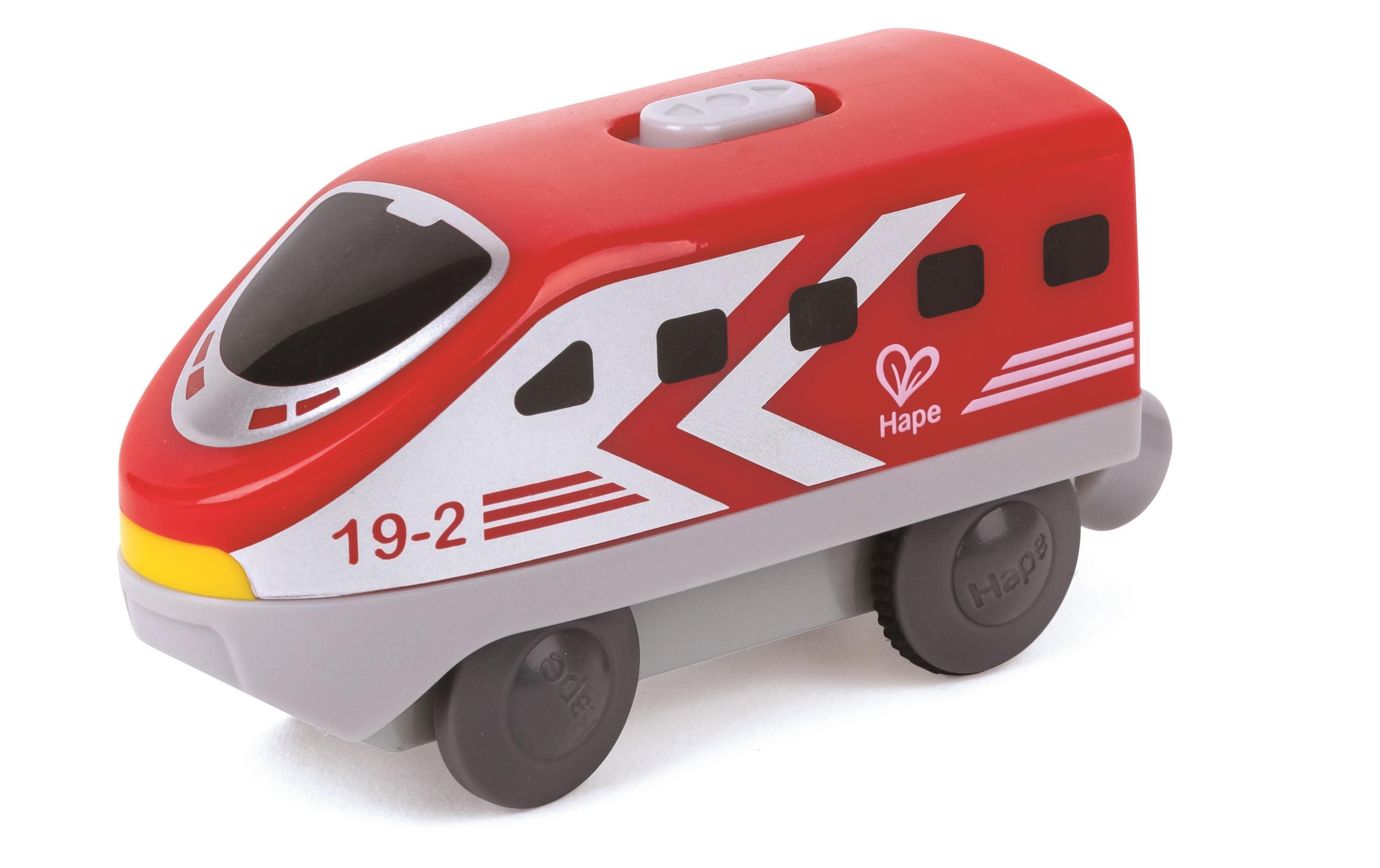 Batteriebetriebene Intercity-Lok rotIntercity-Lokomotive in schönem Design