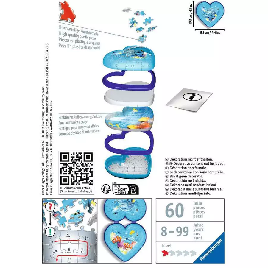 Ravensburger Herzschatulle - Unterwasserwelt bunt