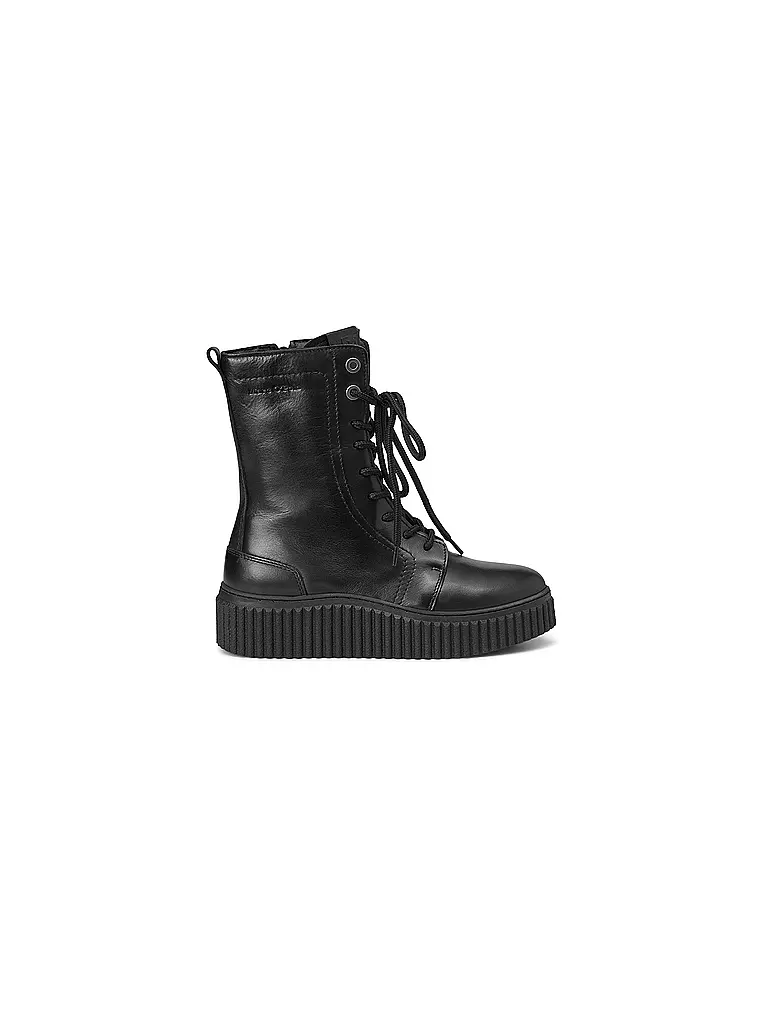 MARC O'POLO Schnürboots  schwarz