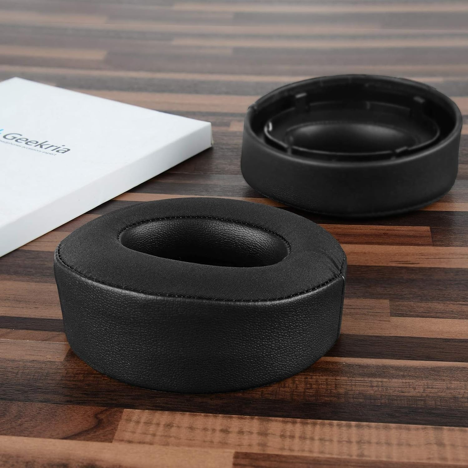 (2er Set) Sony Pulse 3D Headset Kopfhörer Ersatz Ohr Polster Kissen - Schwarz