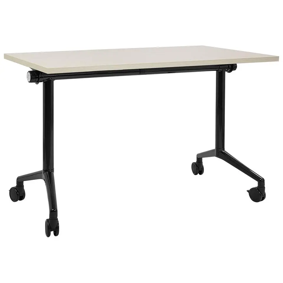 CAVI - Bureau verstelbaar - Lichtbruin/Zwart - 120 x 60 cm - Metaal