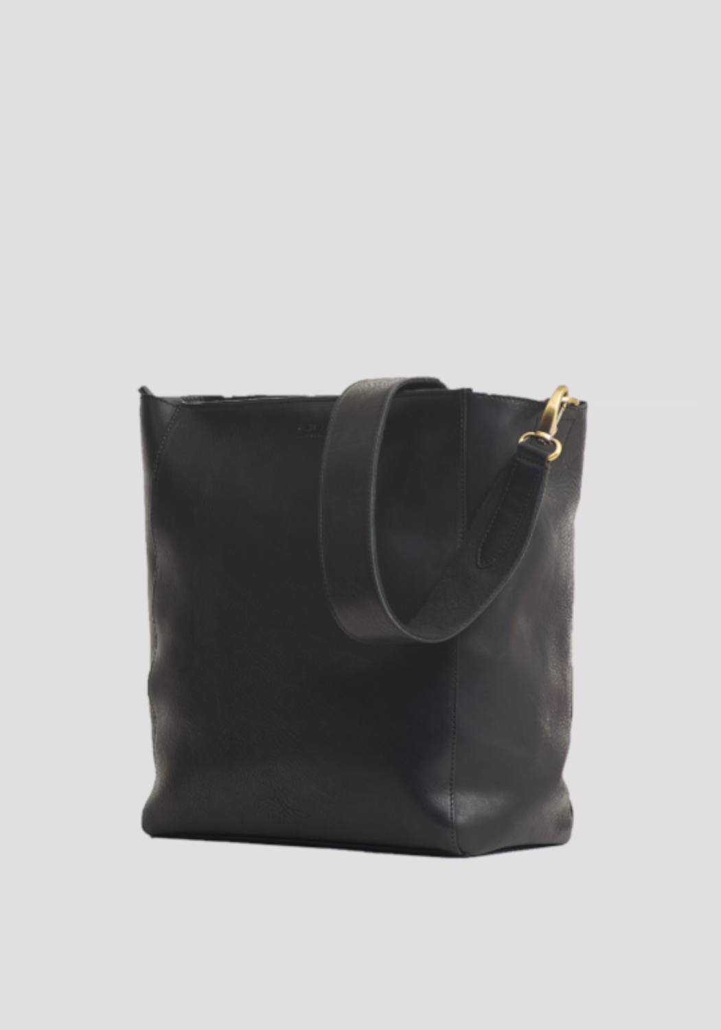 O My Bag Leder-Shopper Sofia Eco-Stromboli Leather Black