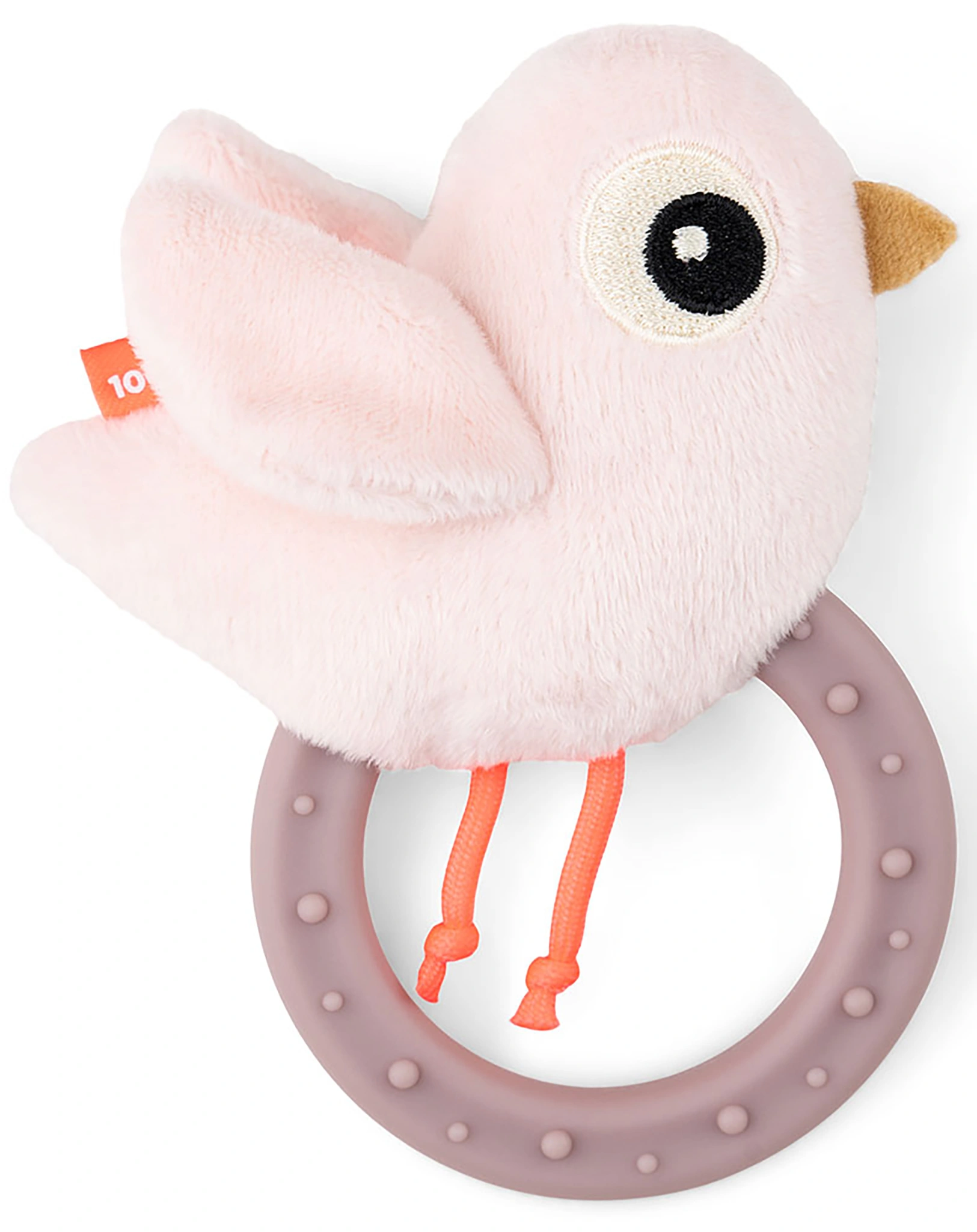 Rassel BIRDEE mit Beißring in rosa