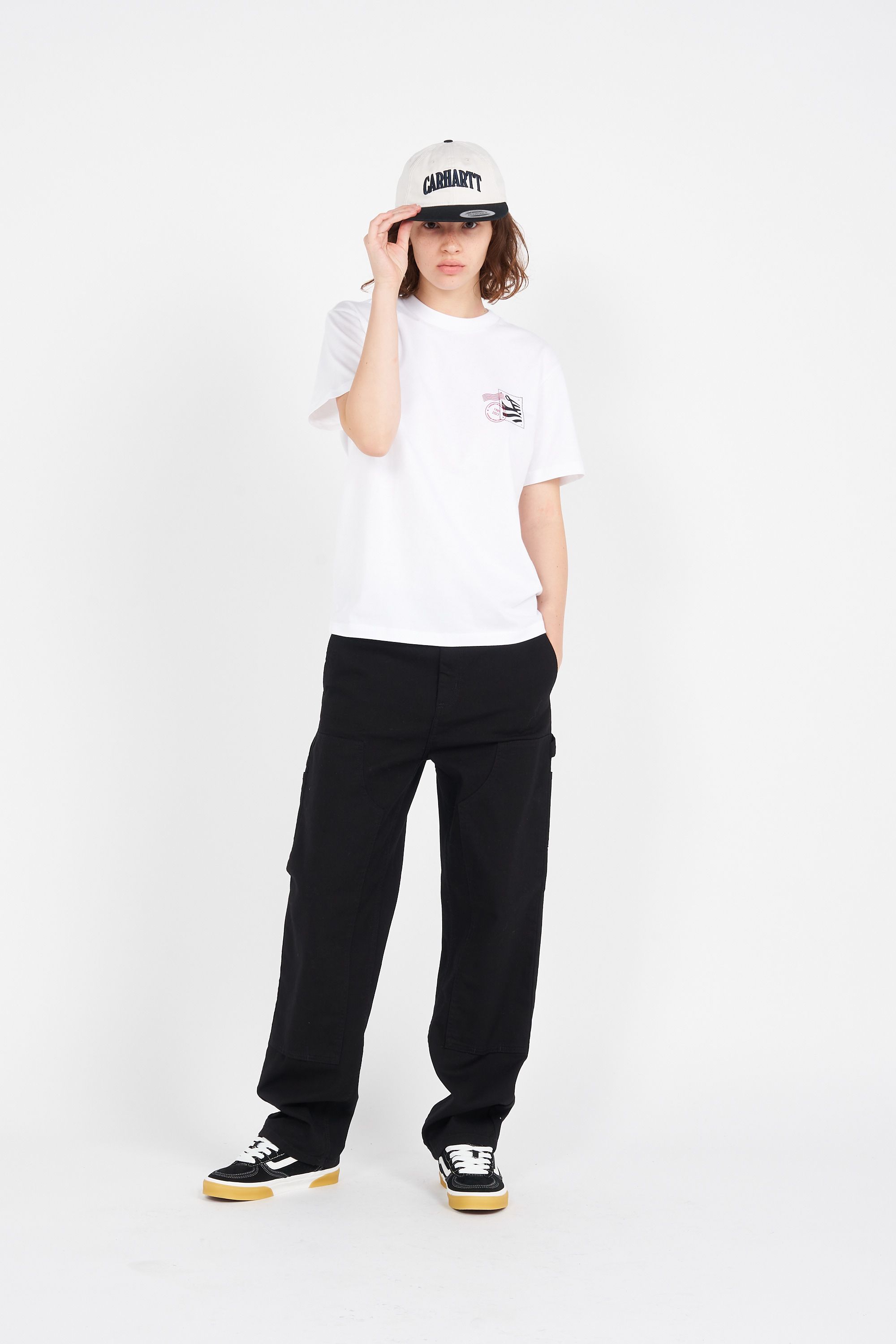 CARHARTT WIP T-shirt  W' S/S Stamp State T-Shirt Blanc