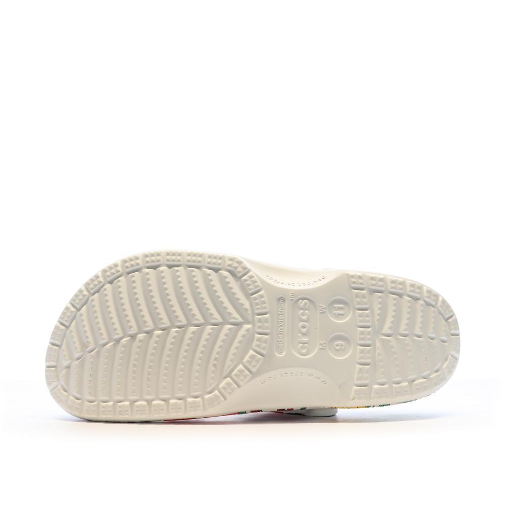 Crocs Sandales Crocs Blanches à Motifs Femme Baya Lined Clog