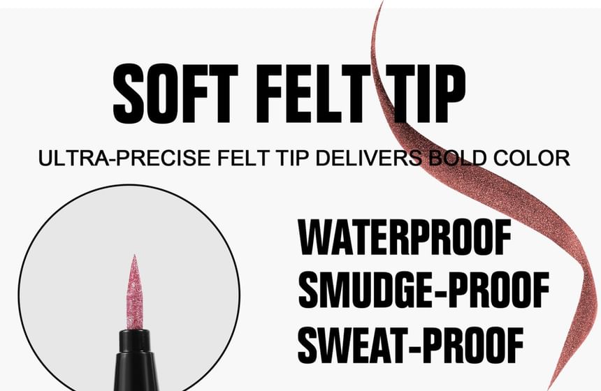 HANDAIYAN - Vivid Metallic Luster Liquid Eyeliner - 10 kleuren