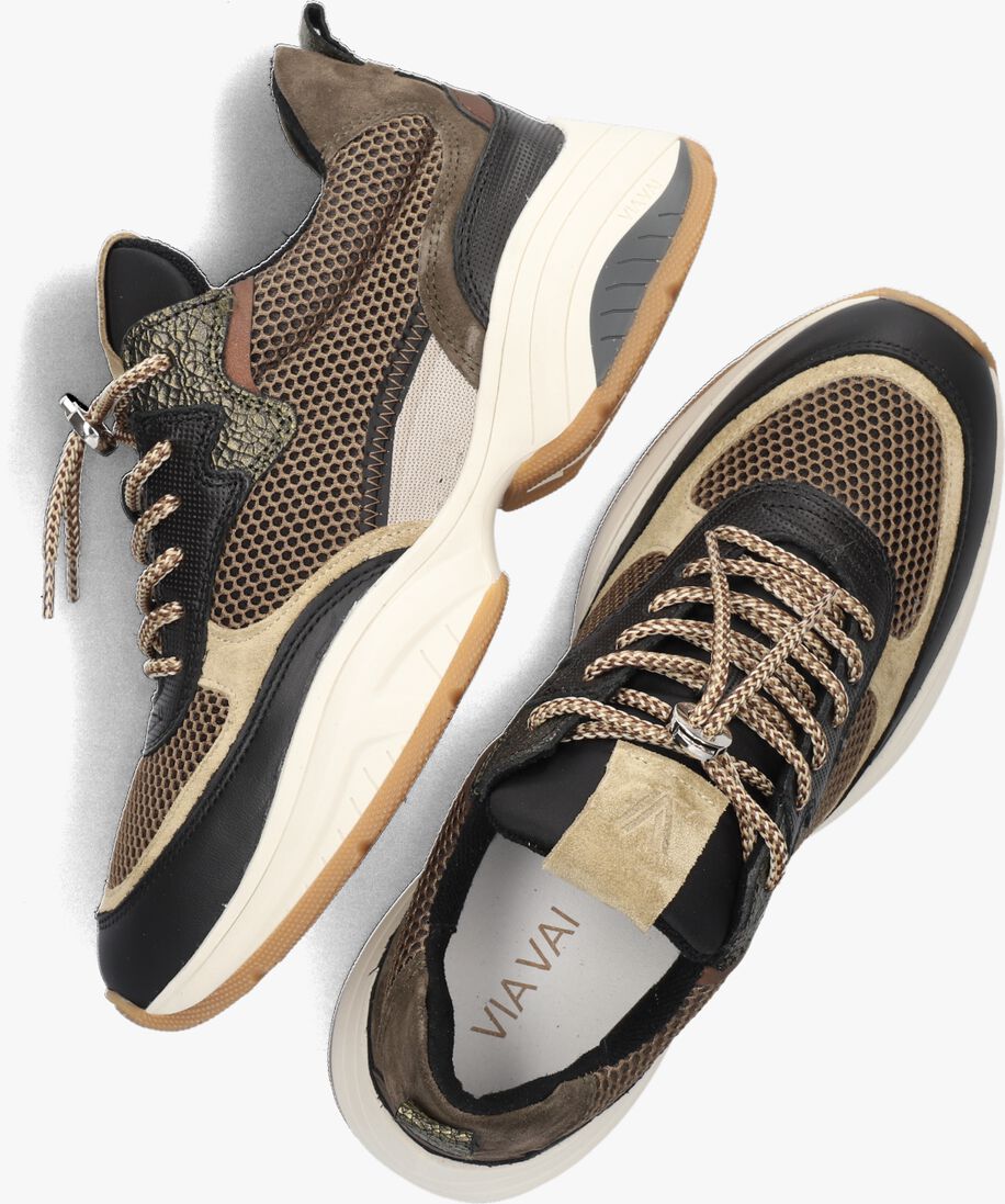 VIA VAI groene via vai lage sneakers pepper zyra