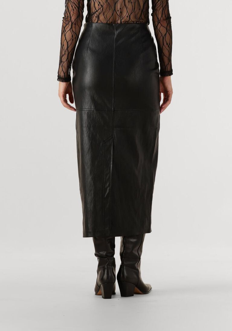 zwarte co'couture midirok gitt floor skirt
