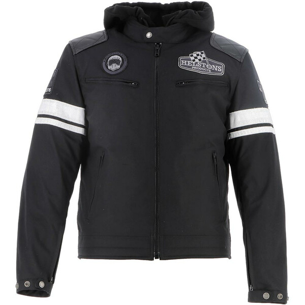 Helstons - Blouson Revolte Tissu technique-Cuir Noir