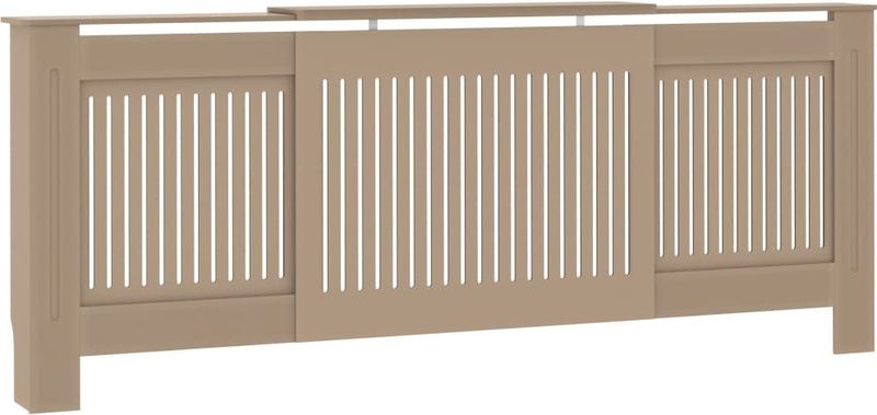 Radiatorombouw - Wit - MDF - Verstelbare Lengte 142-205 cm