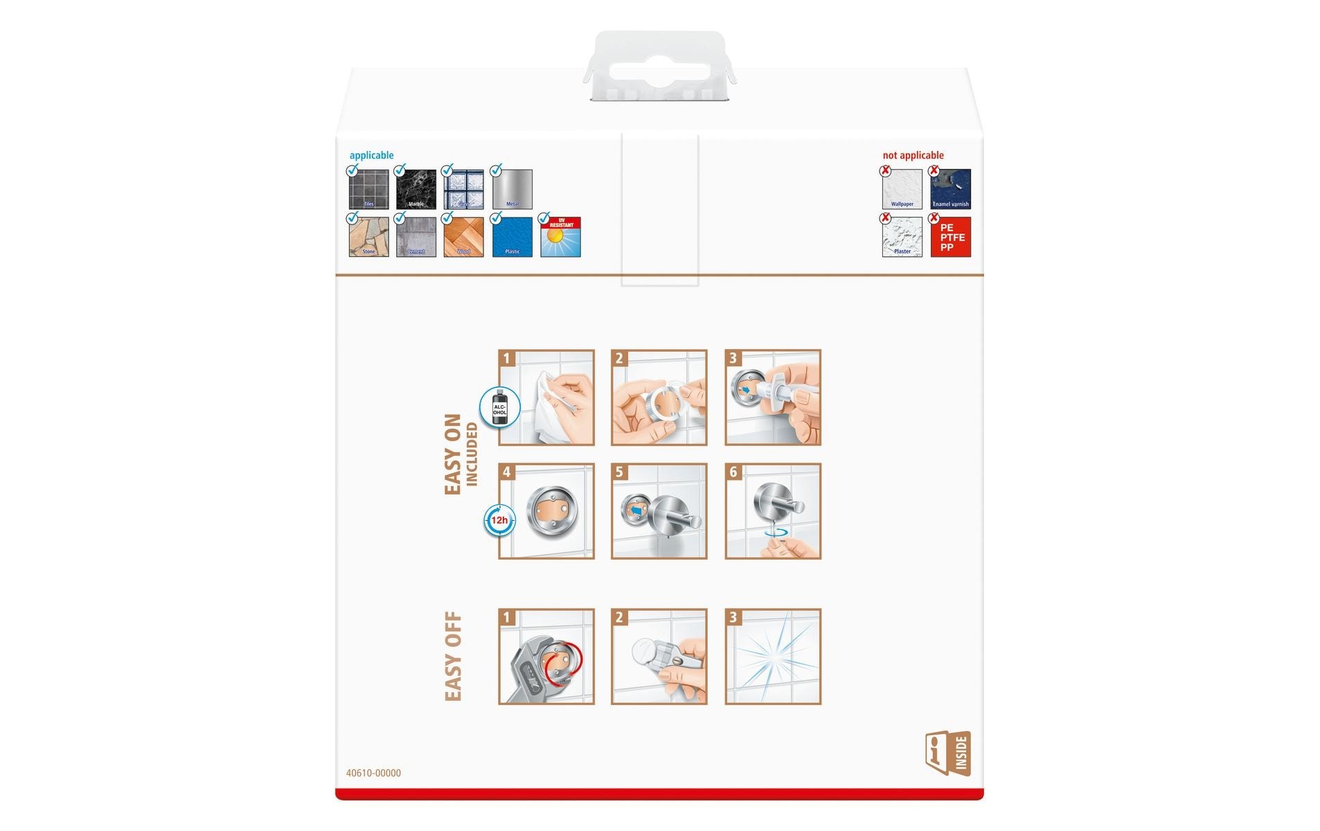 tesa Kosmetikspiegel »Visioon Silber«