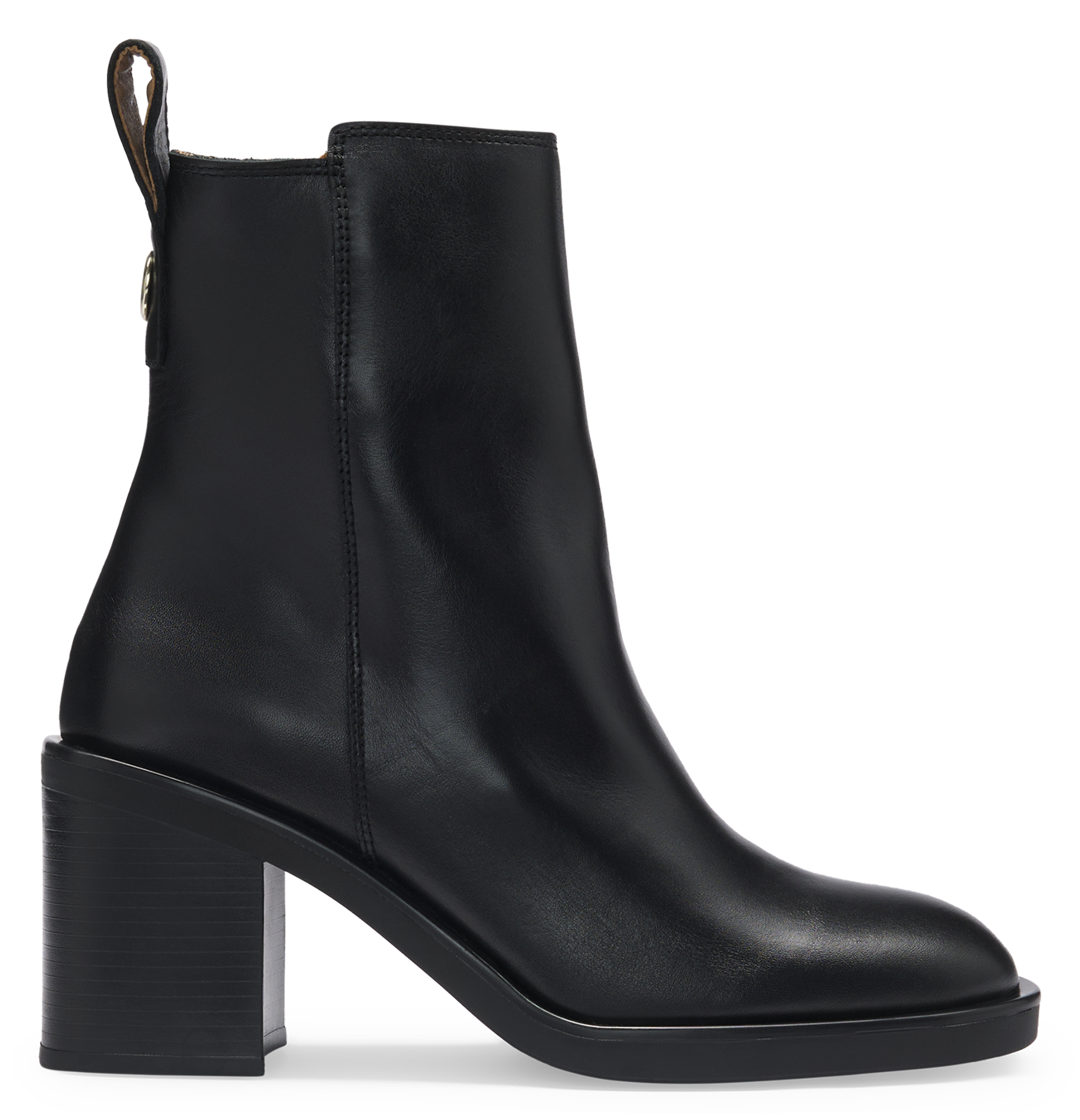 Bottine en cuir | Noir