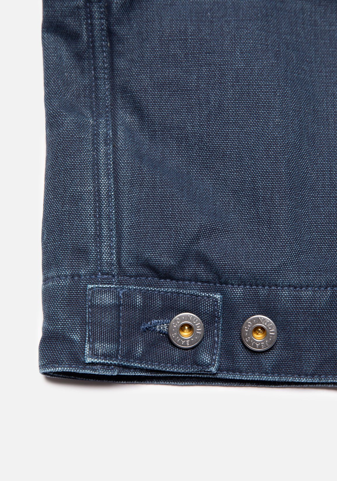 Nudie Jeans Jacke Blake Zip Jacket Canvas Blue