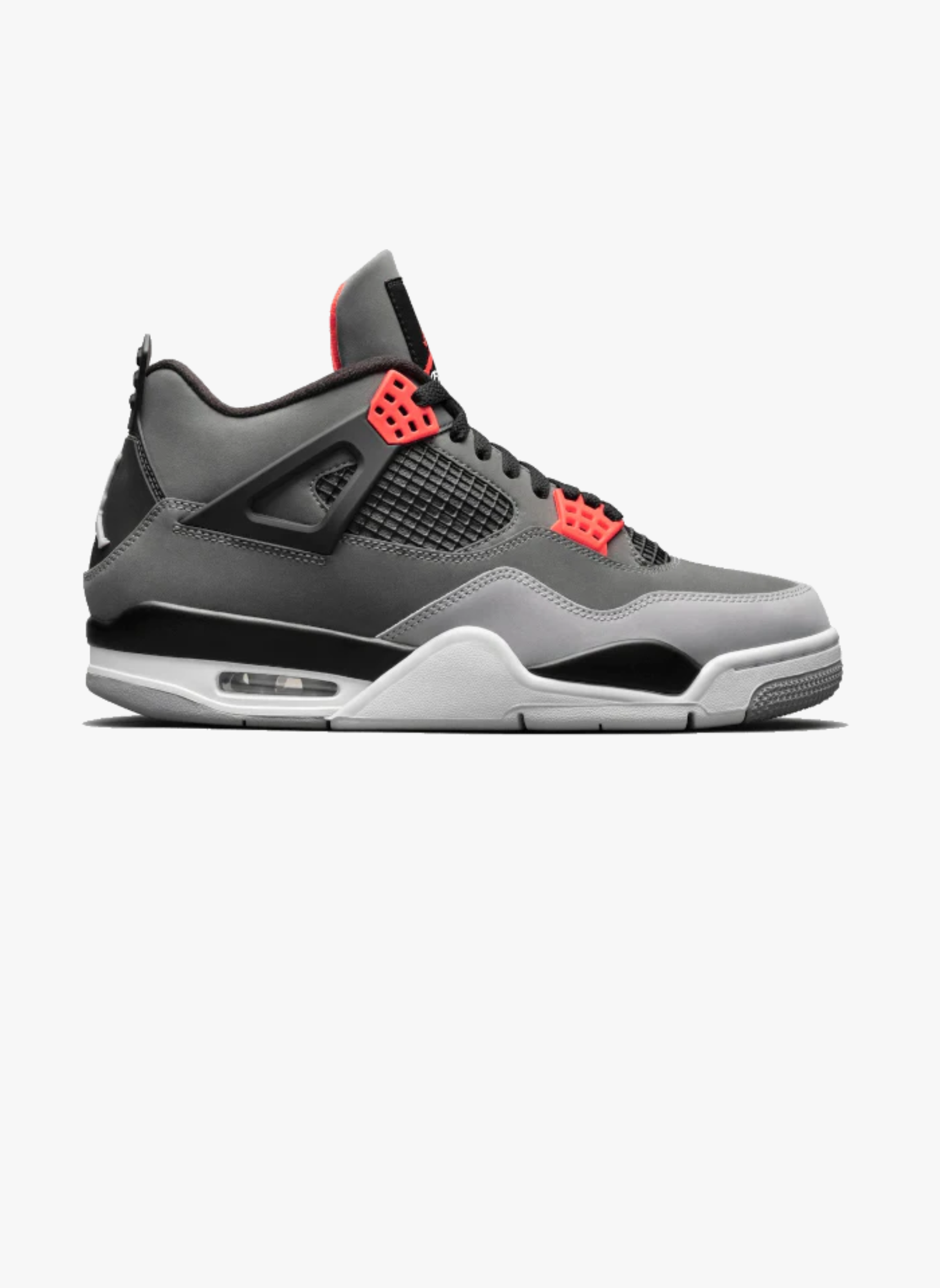AIR JORDAN 4 - Basket basses en cuir | Gris
