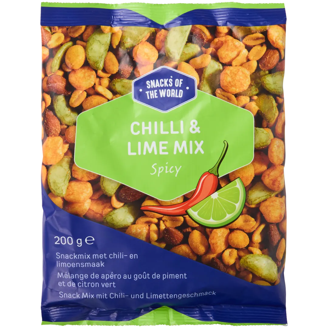 Mélange apéritif piment et citron vert Snacks of the World Spicy