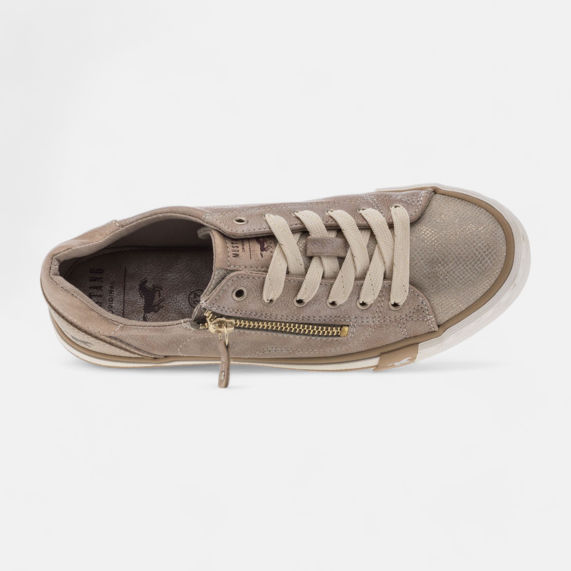 Baskets basses Femme or
