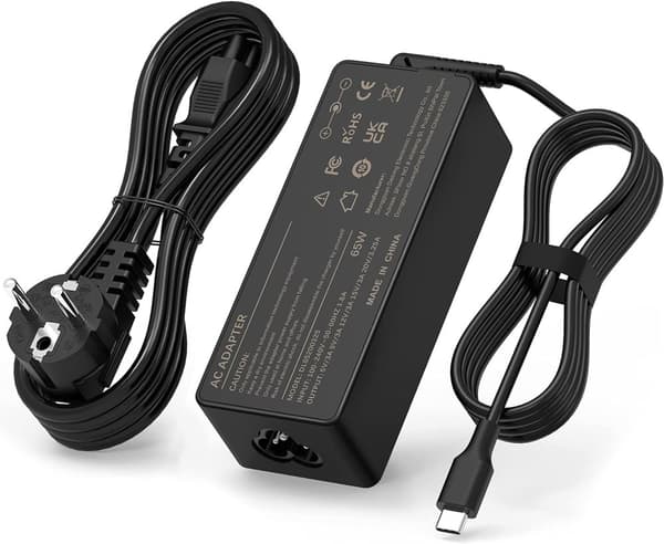 For Acer CHROMEBOOK 317 CB317-1H-P4G5 65W USB-C GaN Quick Charging Adapter Laptop Power Supply