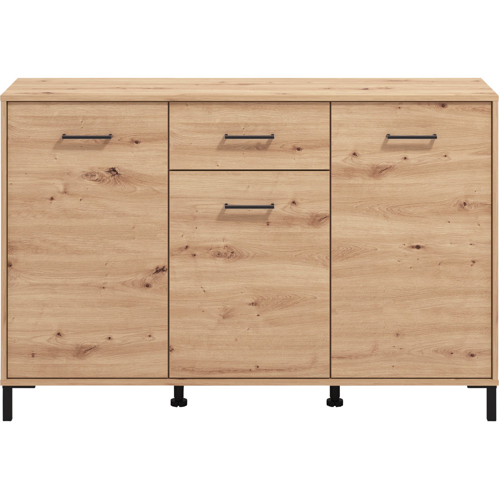 Kommode Vienna, Dekor Eiche Artisan, 138 x 90 x 40 cm