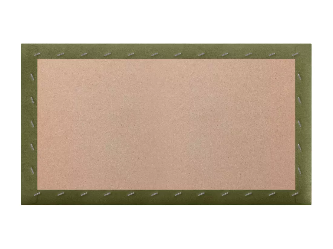 DHOME Lot de 1 Panneaux muraux en tissu auto-adhésifs Panneaux muraux absorbants acoustiques Protection contre les chocs (Vert, 50x30cm, x1)