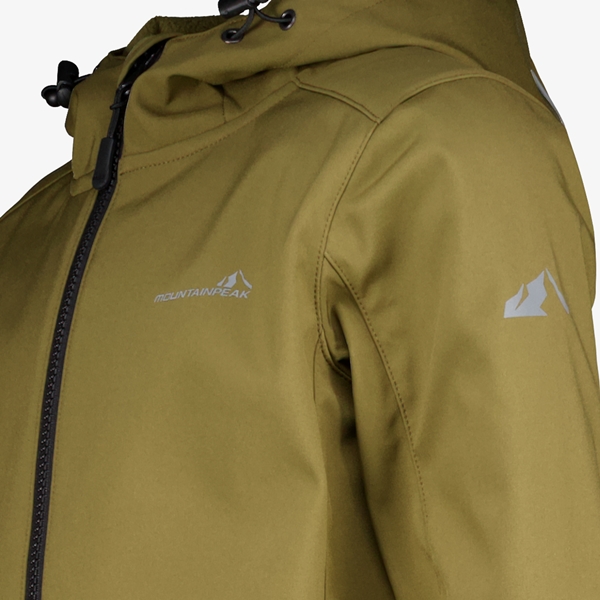 Mountain Peak kinder softshell jas groen