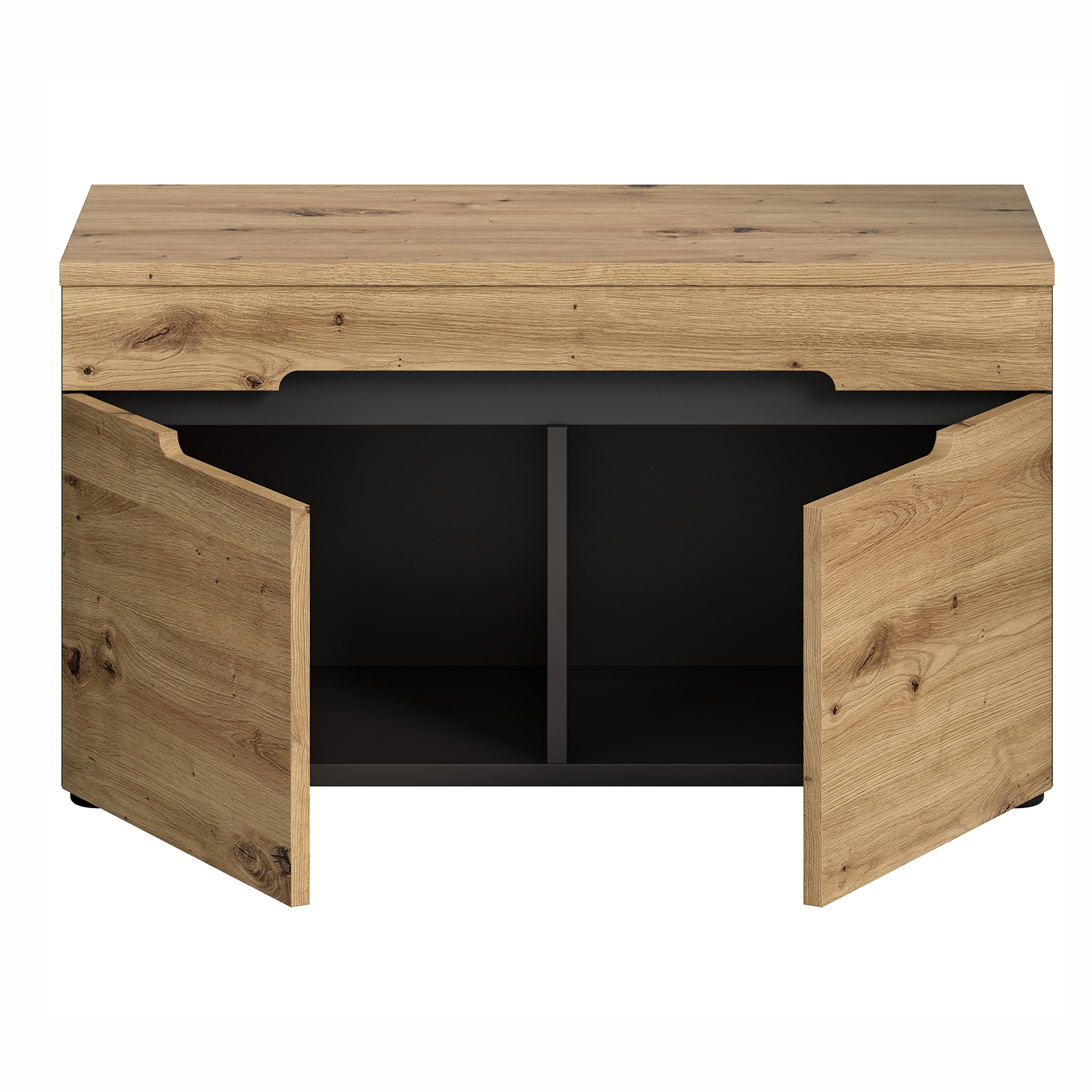 Garderobenbank - Artisan Eiche-Basalt grau - 80 cm