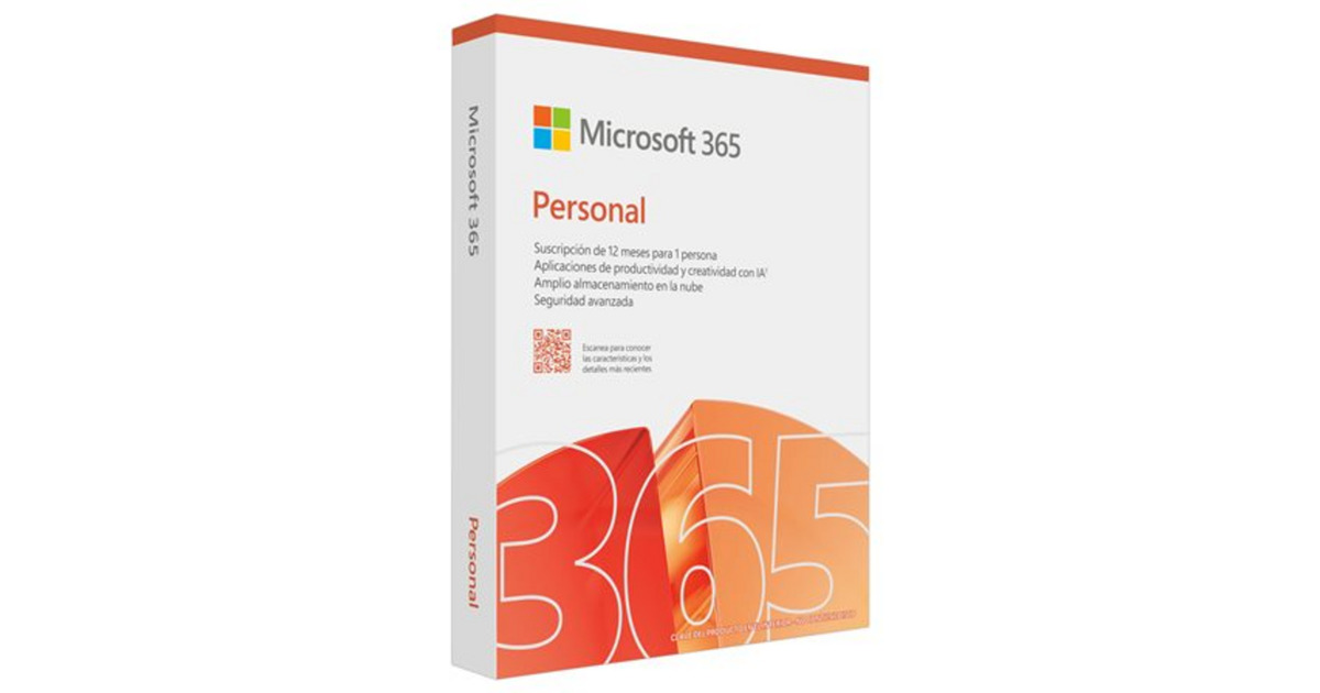 MicrosoftOffice 365 Personal software  (1 jaar licentie, 1 gebruiker (5 apparaten))
