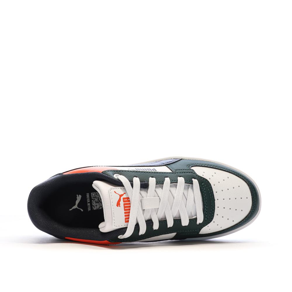 Puma Baskets Blanches/Noires/Vertes Garçon Puma Caven 2.0