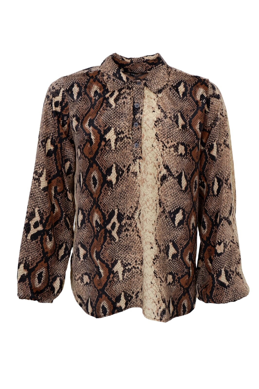 Black Colour Bcluna Blouse With Collar python