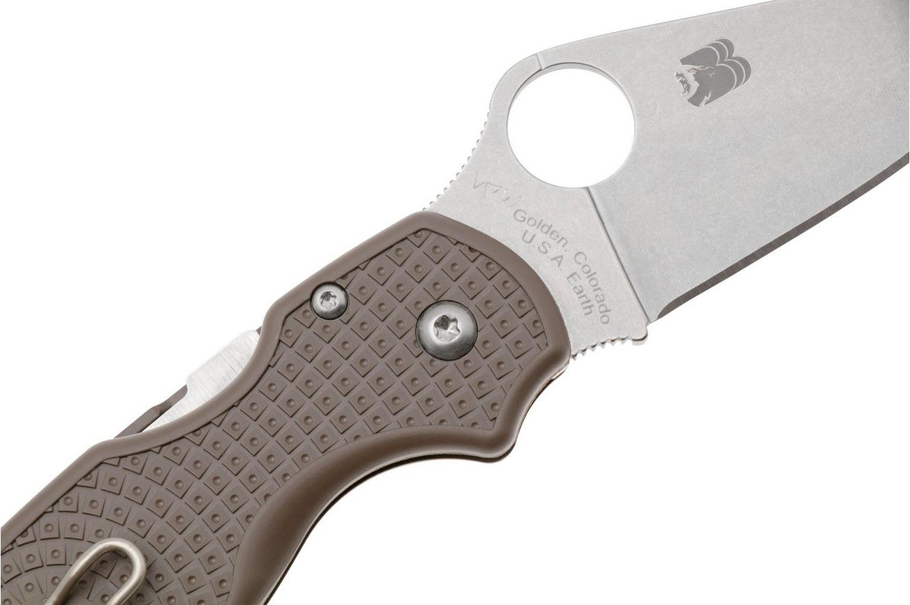 Spyderco Para 3 Lightweight CPM15V C223PBN15V Brown, Sprint Run 2024 zakmes