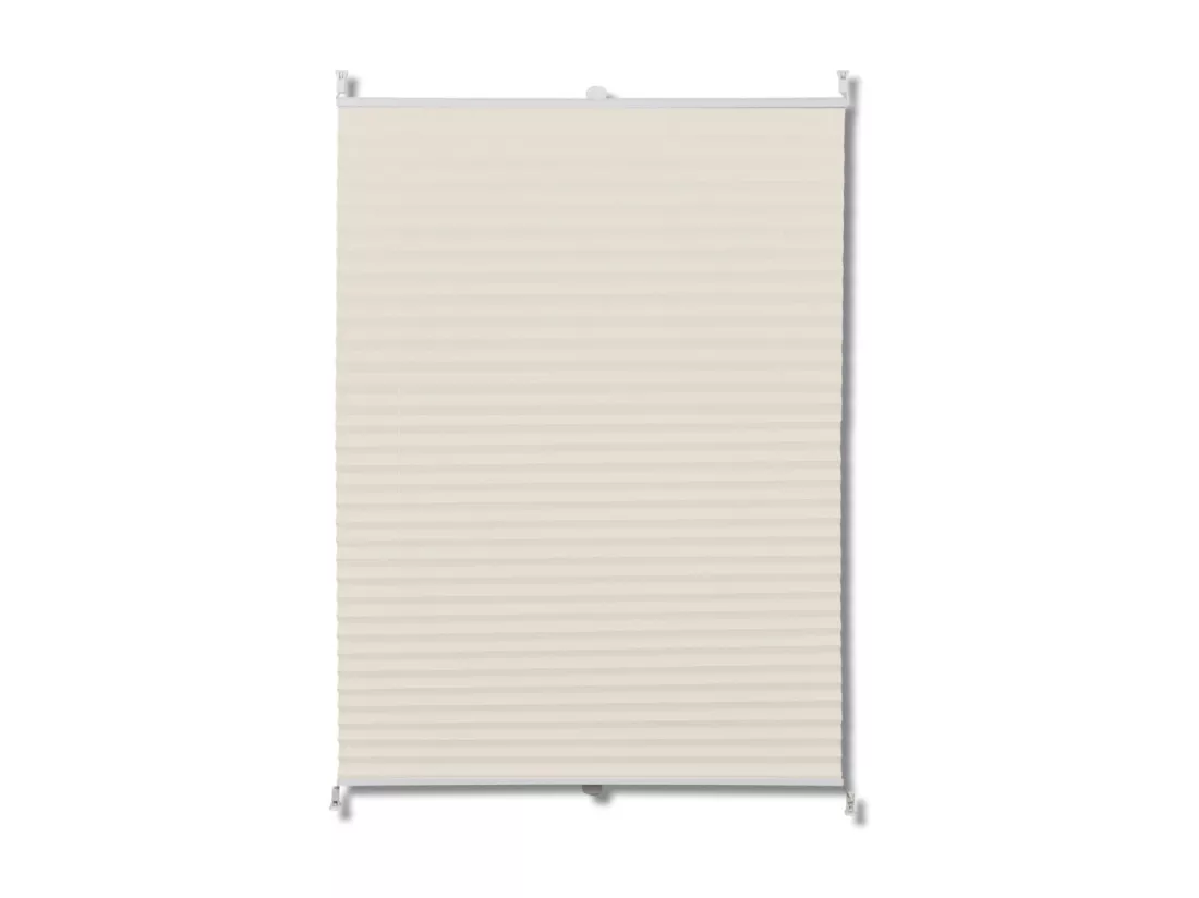 Store plissé en crème crème 125 x 60 x 125 cm 4102201