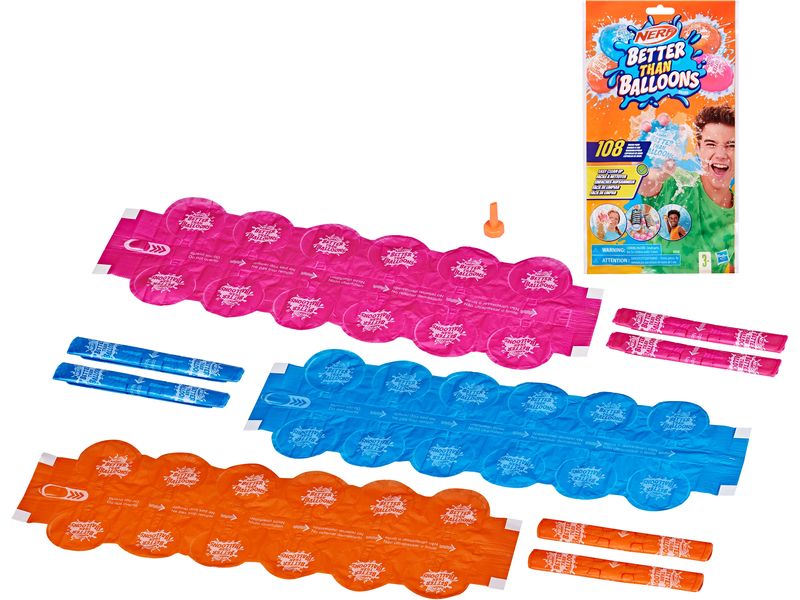 NERF Super Soaker Better Than Balloons Wasserkapseln 108 St Spannende und platzende Spritzwasseraktion