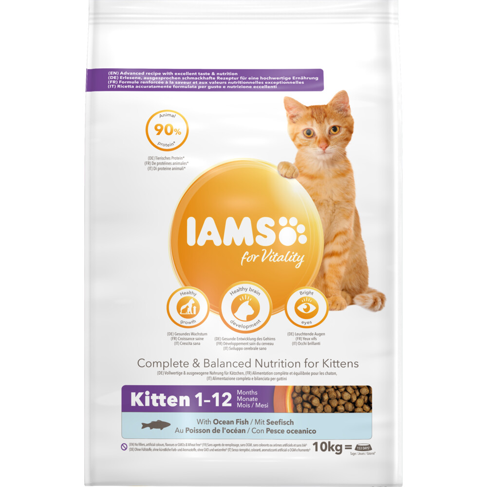 Iams Cat Kitten Ocean Fish10 kg