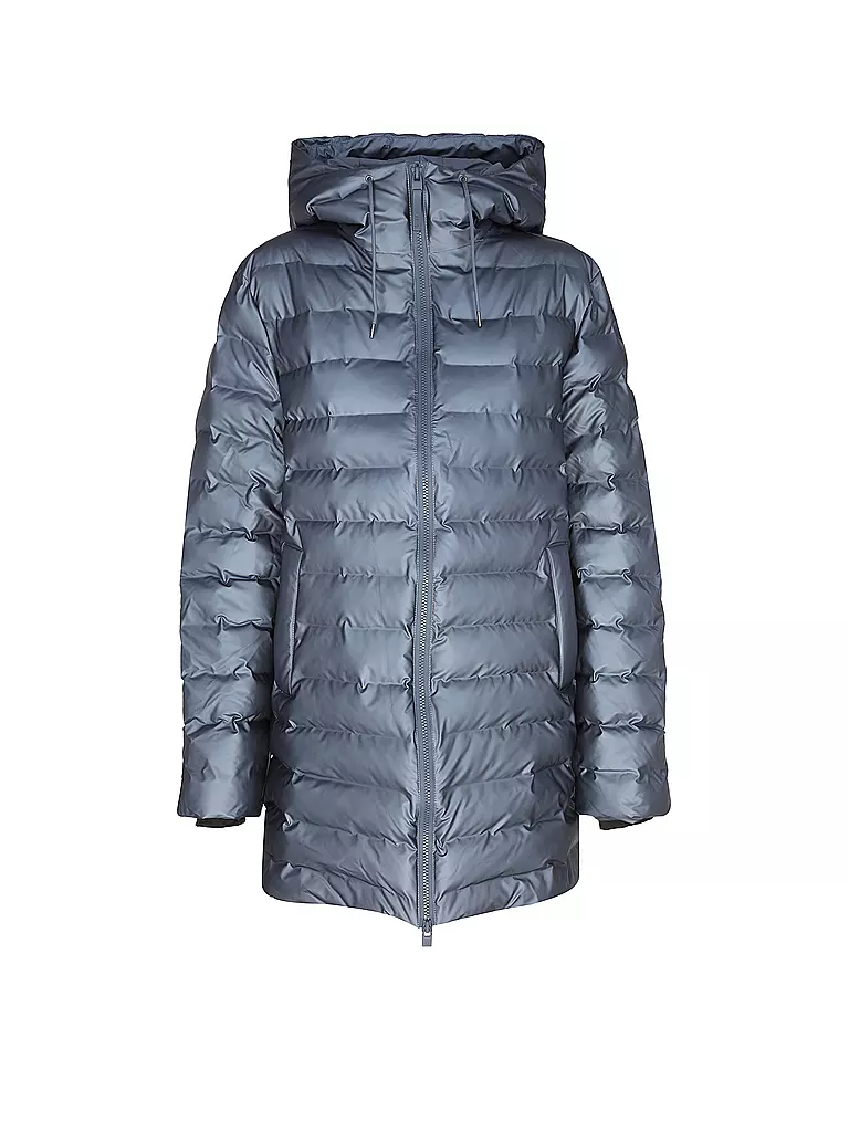 RAINS Steppjacke LOHJA LONG PUFFER JACKET  grau