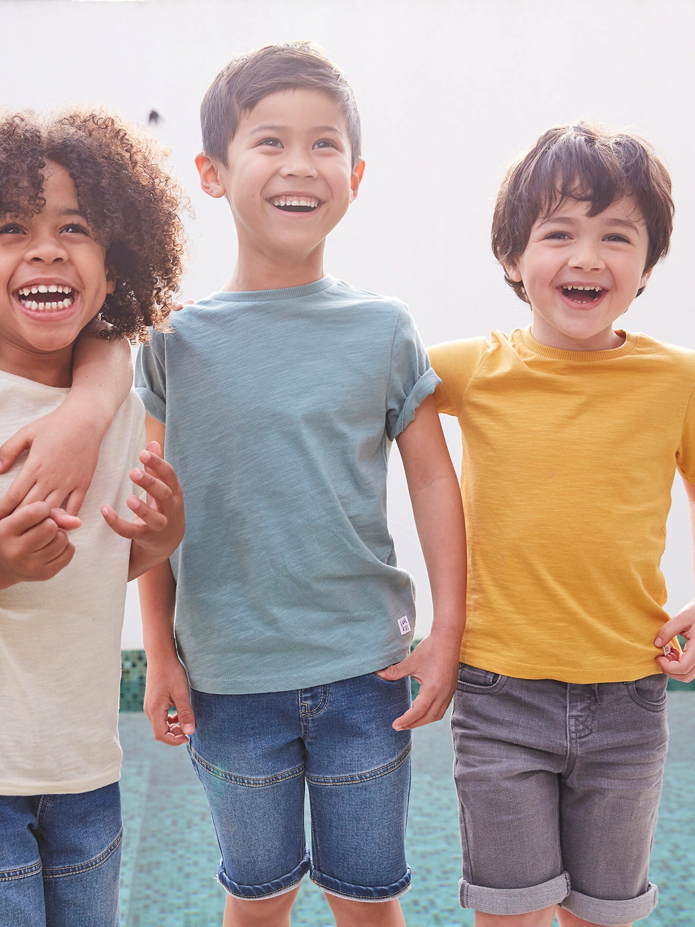 Vertbaudet Jungen T-Shirt BASIC graugrün