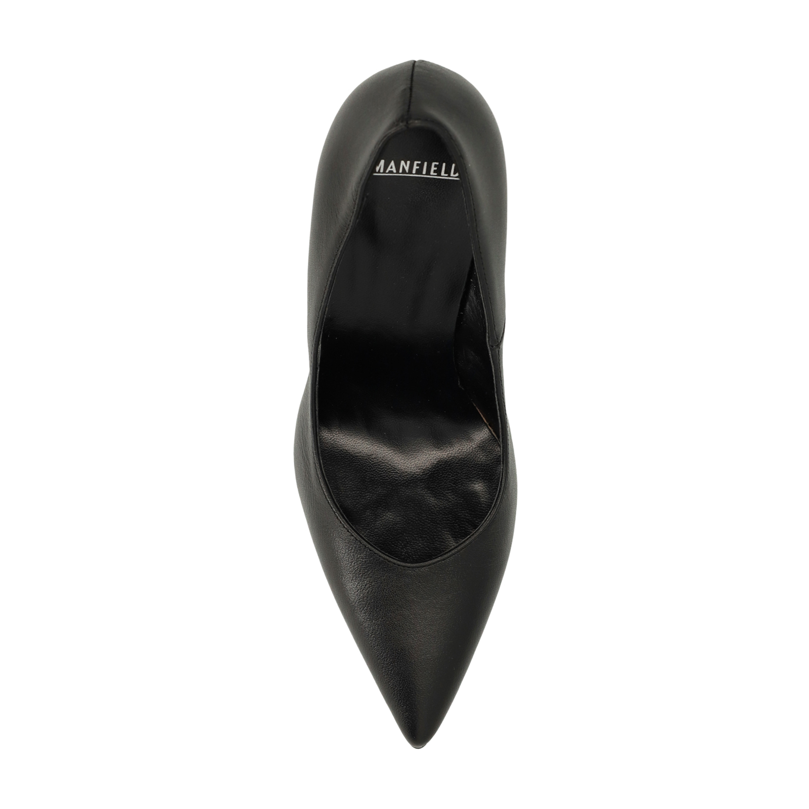 Zwarte leren pumps