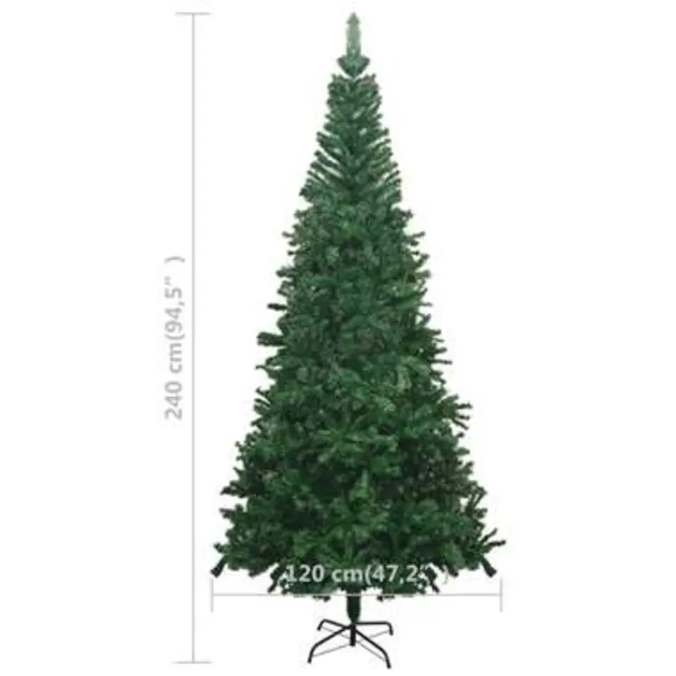vidaXL - Kunstkerstboom - Groen - 240 x 120 cm