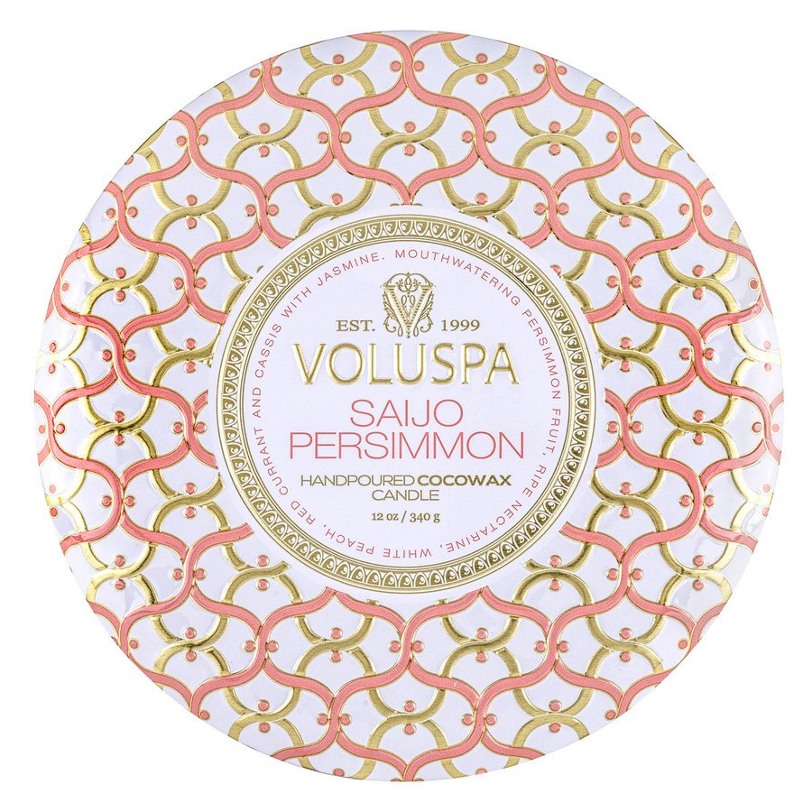 Voluspa 3-Wick Tin Candle Saijo Persimmon 340g
