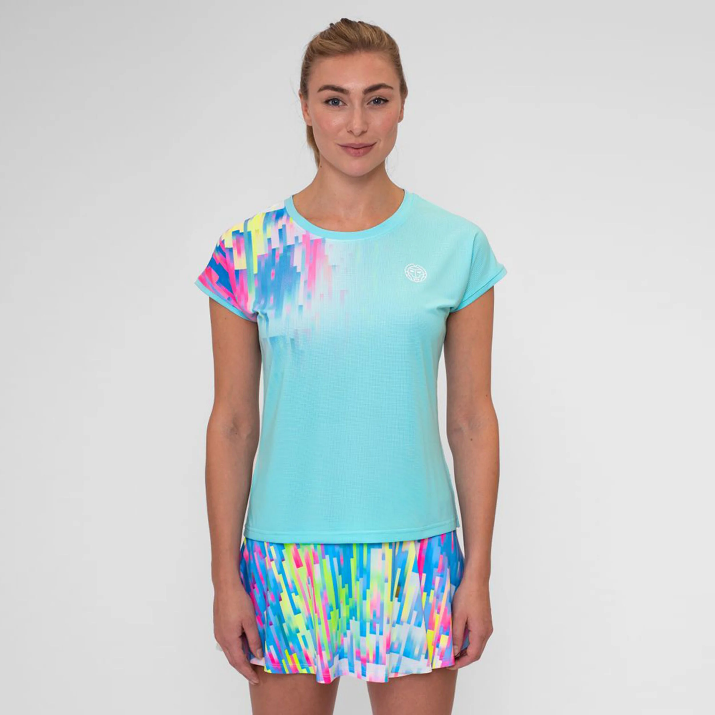 BIDI BADU Melbourne 2024 T-shirt Femmes - Turquoise , Multicouleur