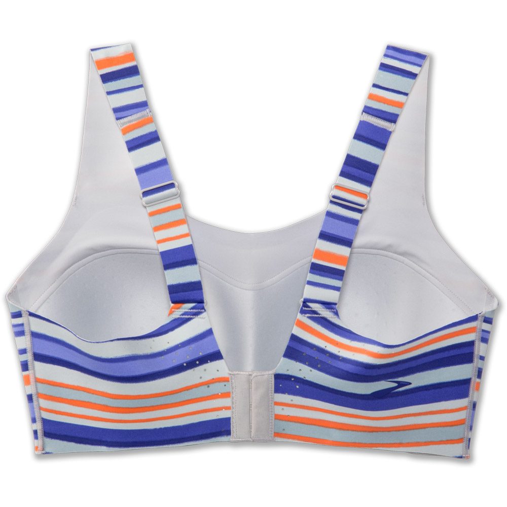 Brooks Dare Scoopback Sport-BH Damen multi stripe ash