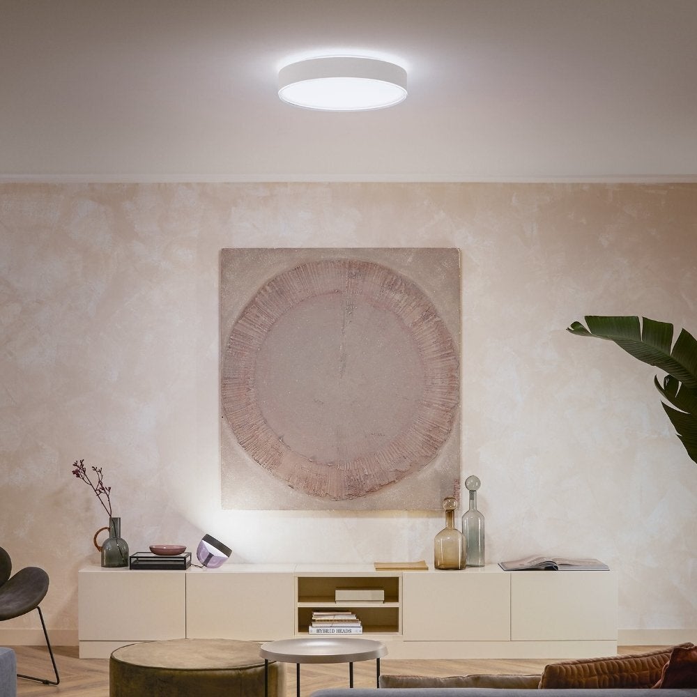 Philips Hue Bluetooth White Ambiance LED-plafondlamp Enrave in wit 33,5W 4300lm