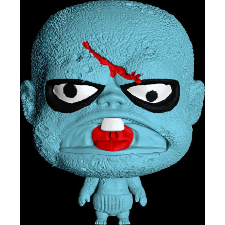 Splats head horrorserie 11 cm – flere varianter - assorteret