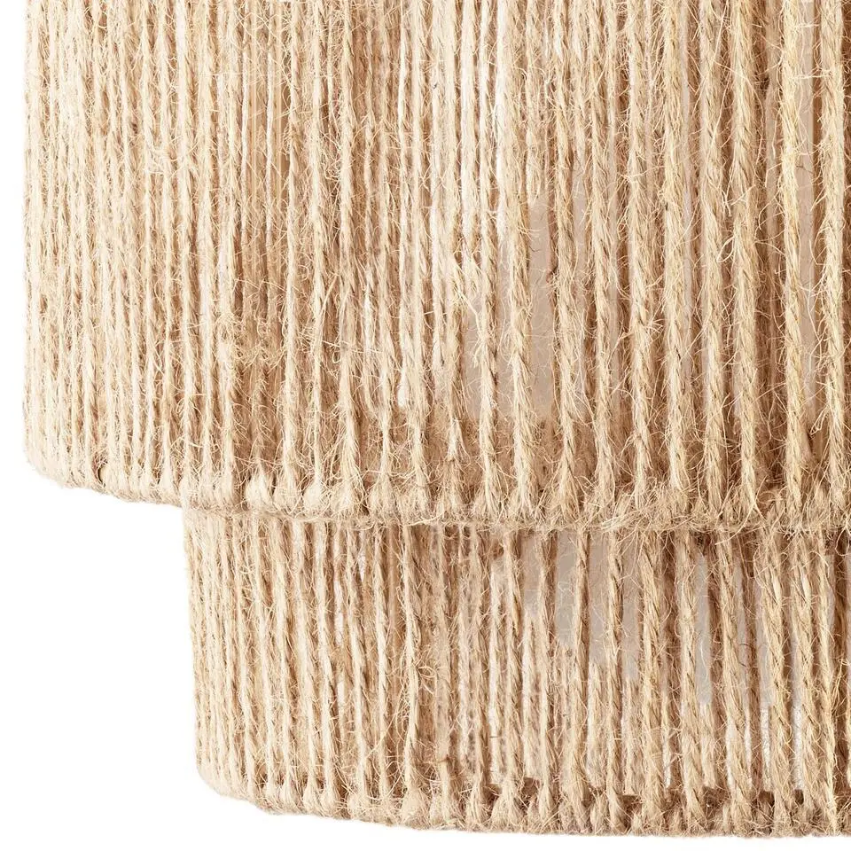 tectake Wandlamp Lignea Lux van jute in boho-stijl, 40W, Natuur