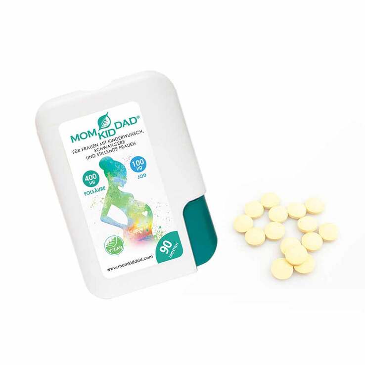 Momkiddad Tabletten in Klick-Box, 90 St